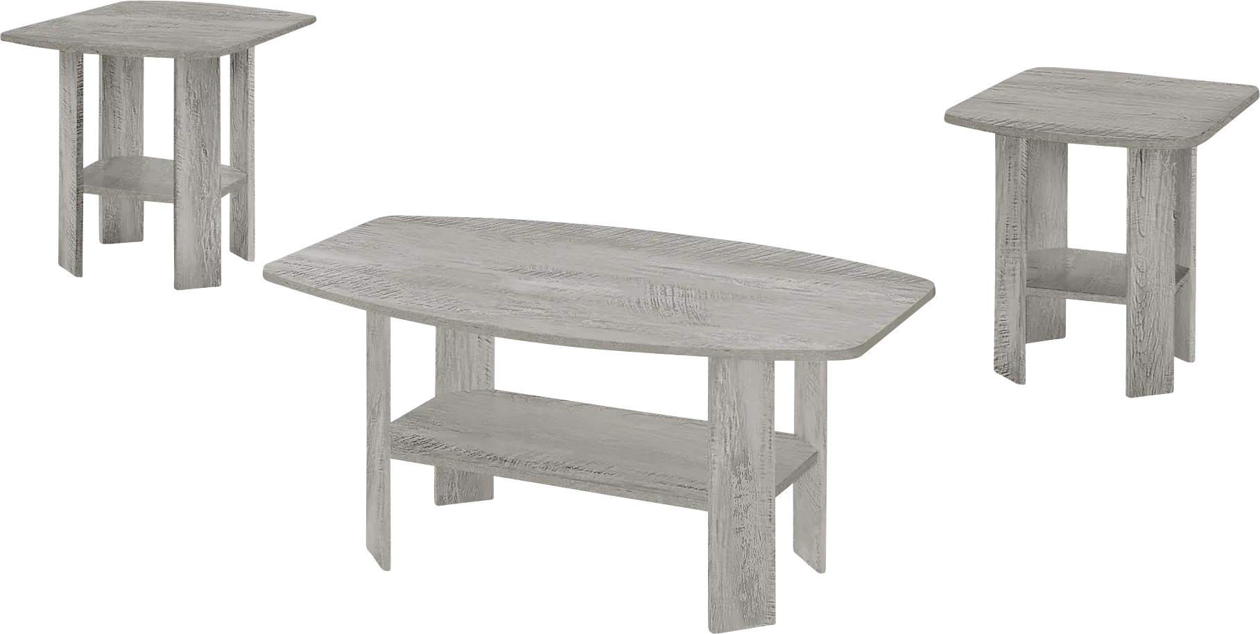 Sagamon Gray 3pc Table Set