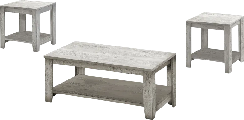 Torlage Gray 3pc Table Set