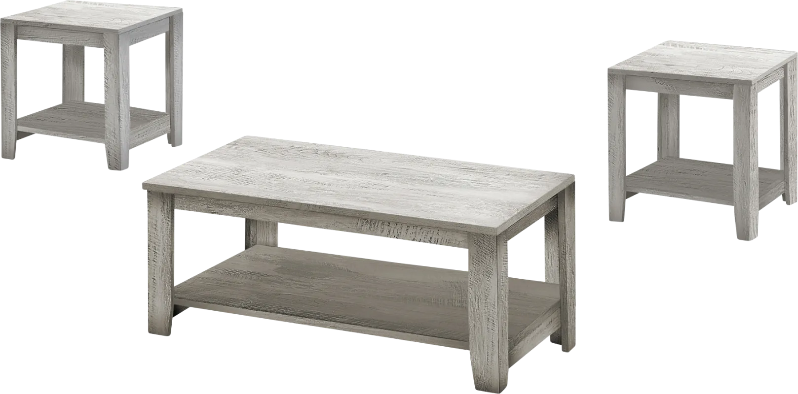 Torlage Gray 3pc Table Set