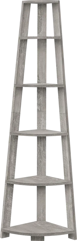 Backstretch Gray Bookcase