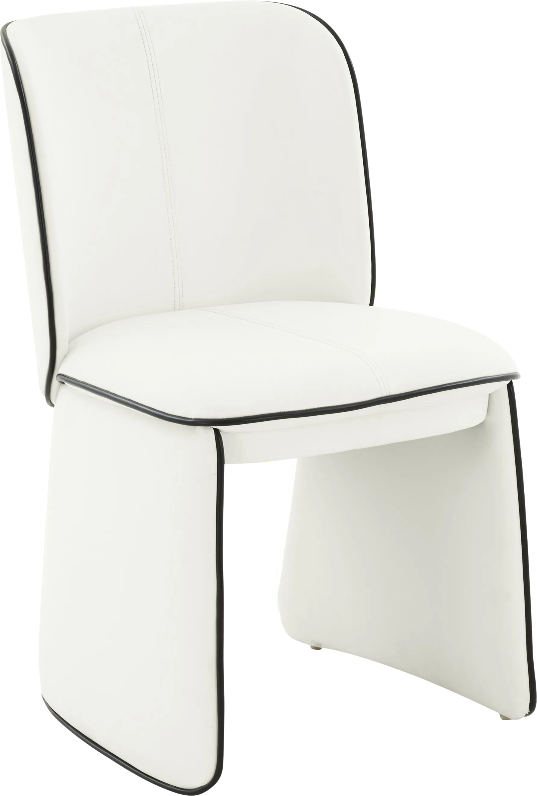 Allbee Cream Side Chair - Thumbnail - Image 1