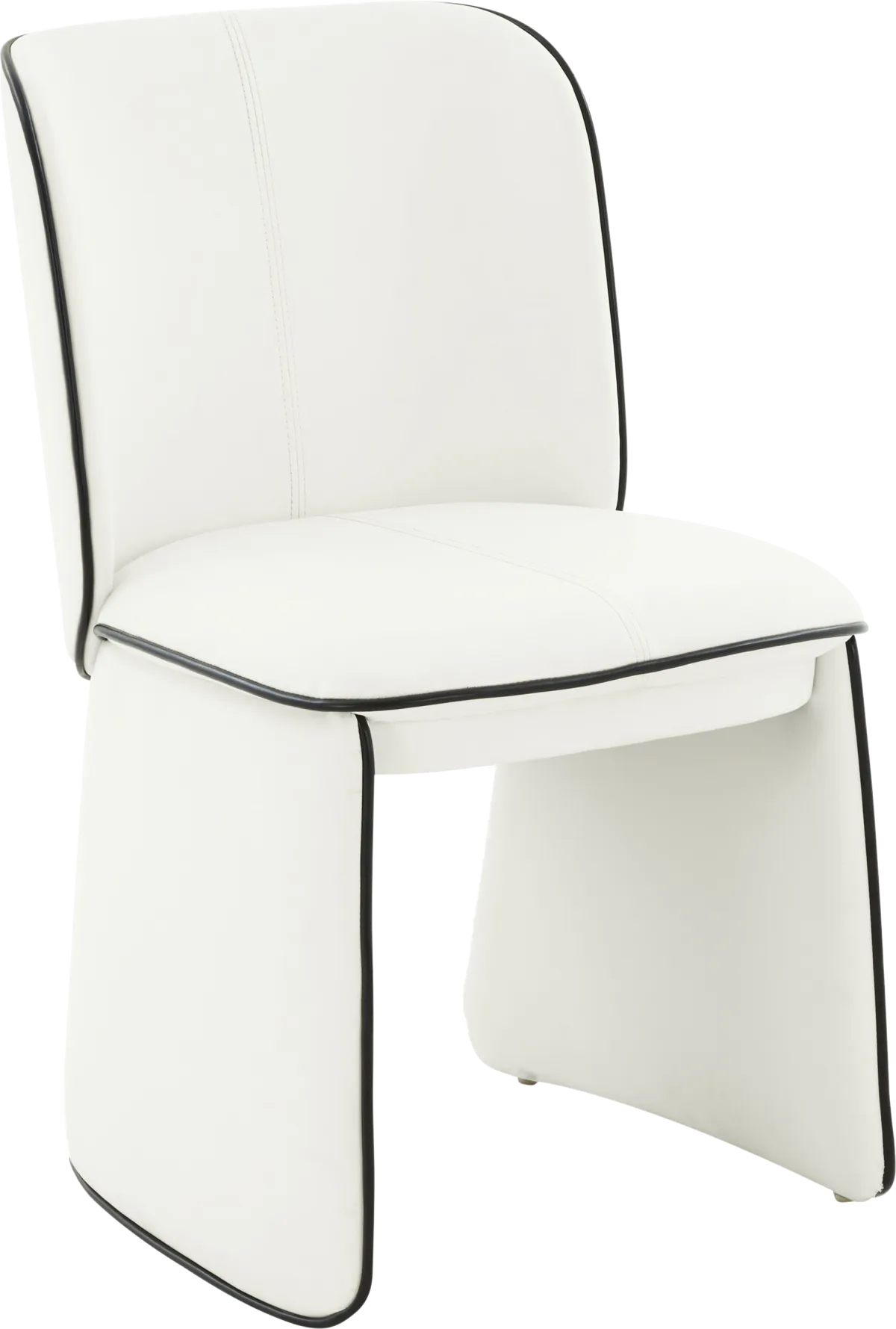 Allbee Cream Beige Polyurethane Fabric Dining Chair | Rooms to Go