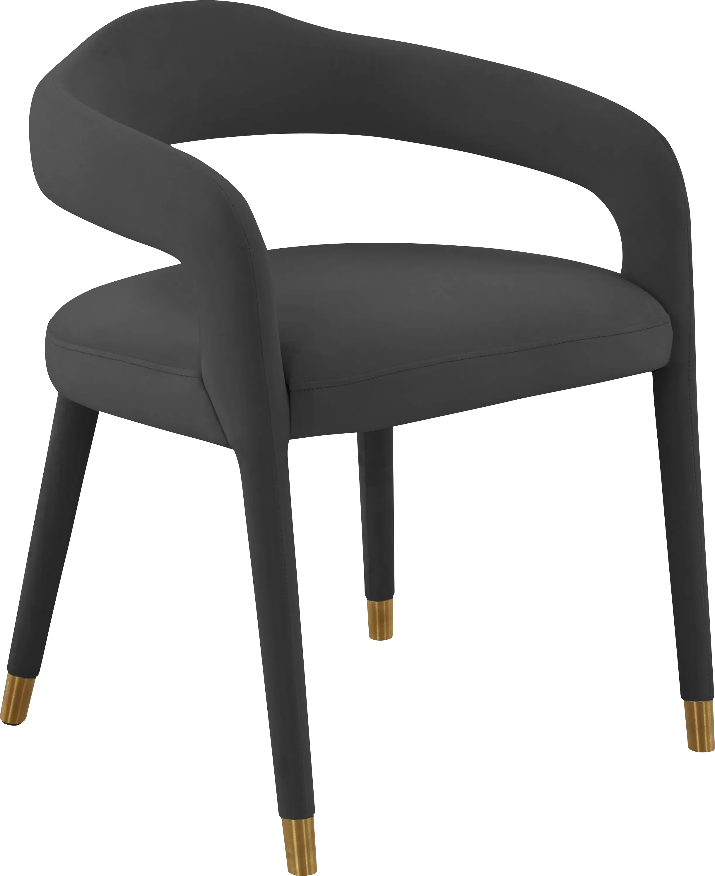 Siletz Black Arm Chair - Thumbnail - Image 1