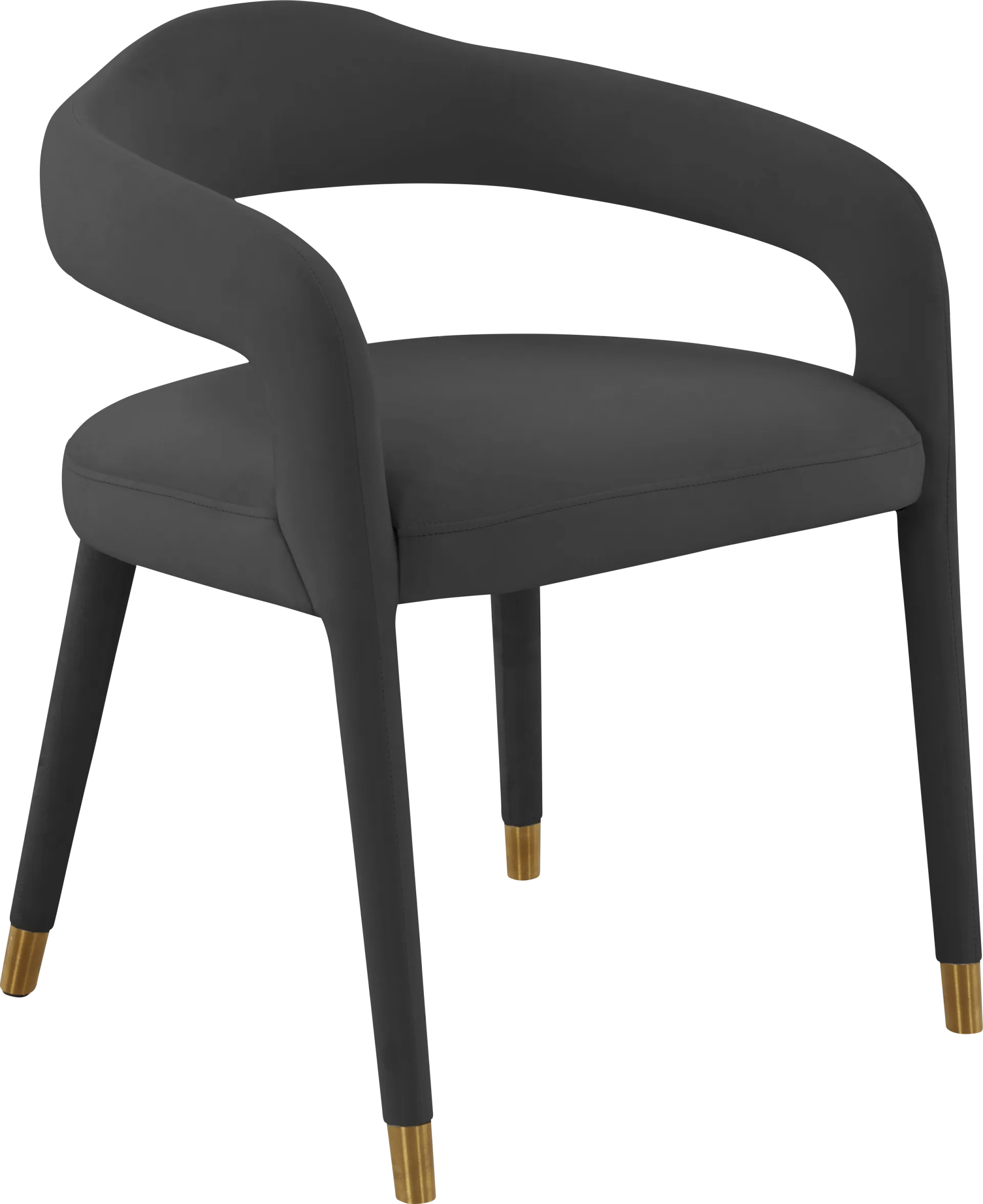 Siletz Black Arm Chair - Image 1