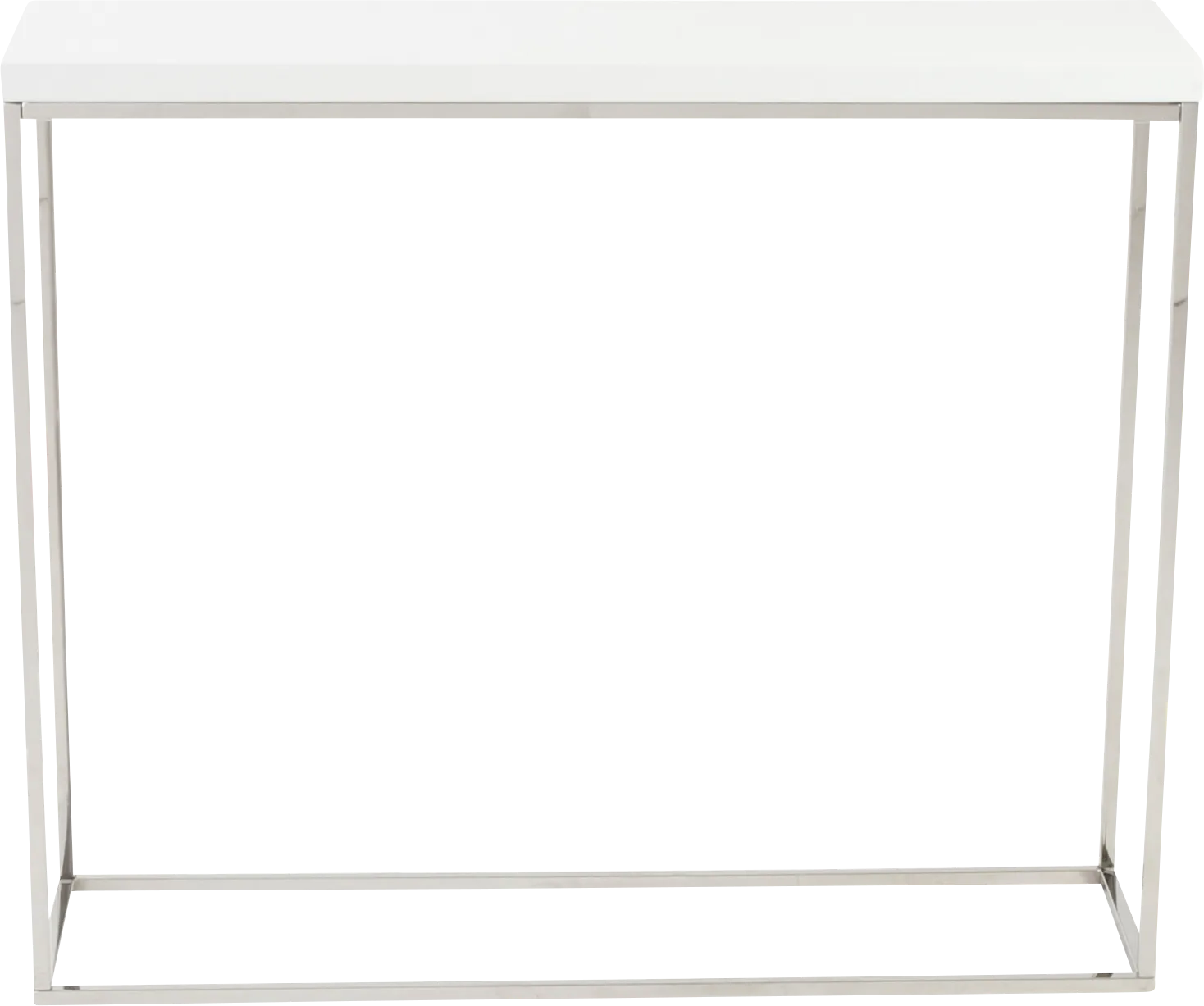 Clower White Sofa Table - Thumbnail - Image 1