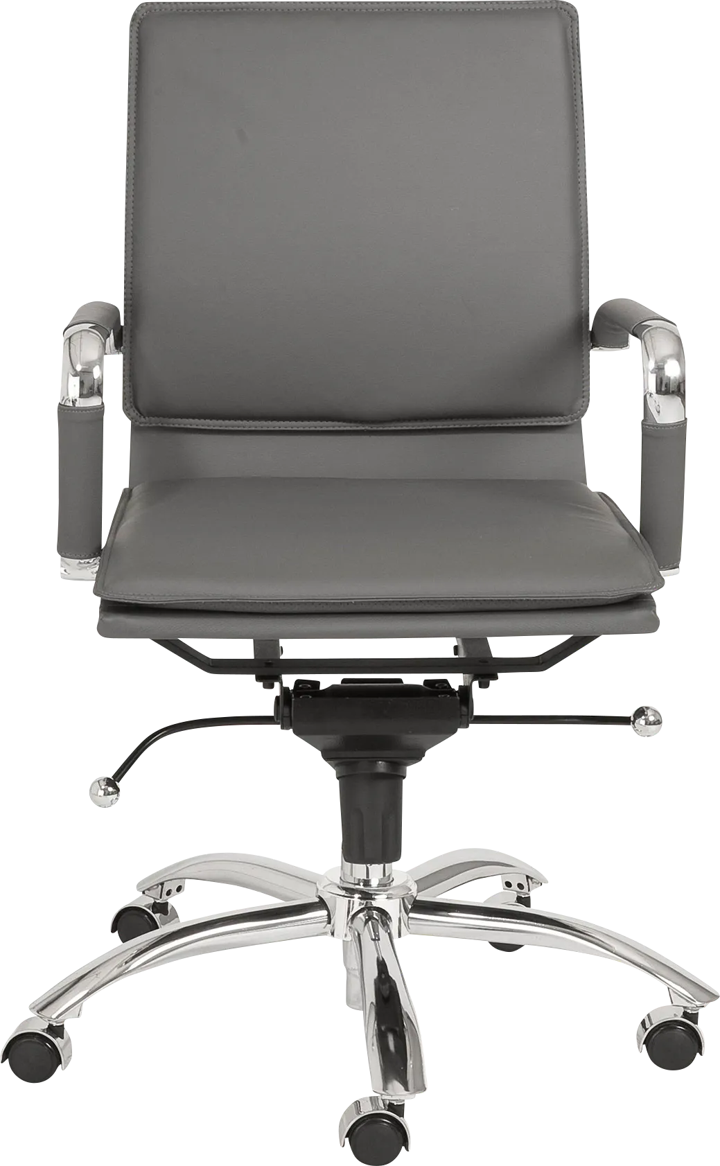 Furnberg Gray Low Office Chair - Thumbnail - Image 1