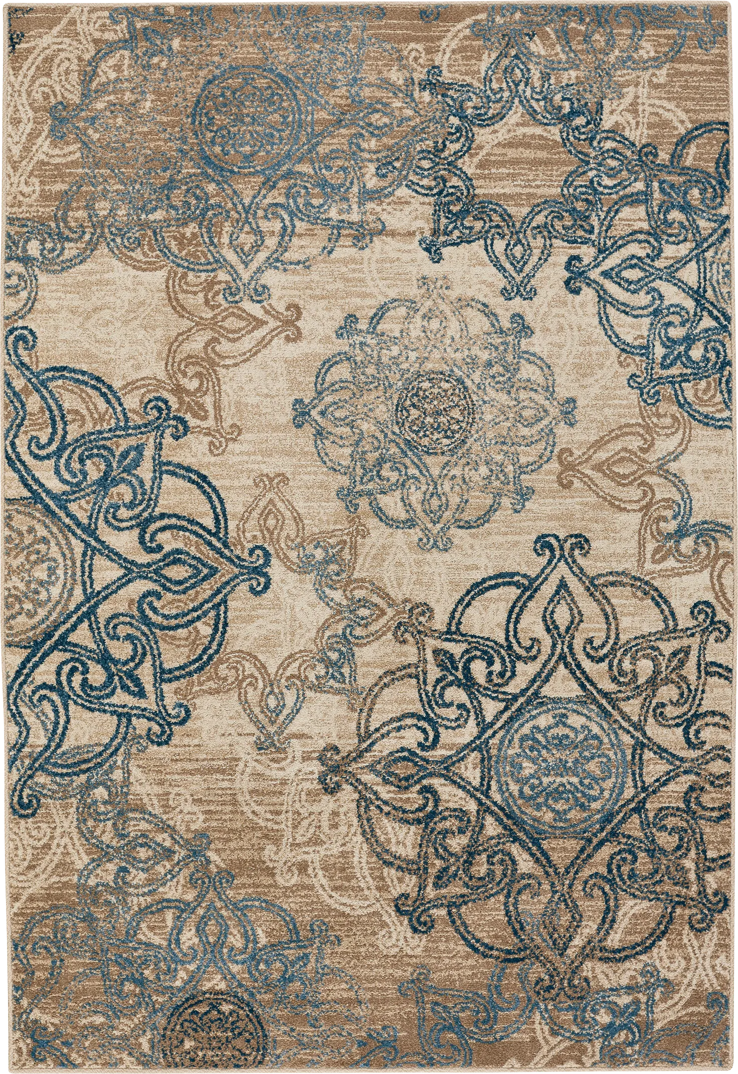 Monarch Place Blue 3'10 x 5'5 Rug - Thumbnail - Image 1