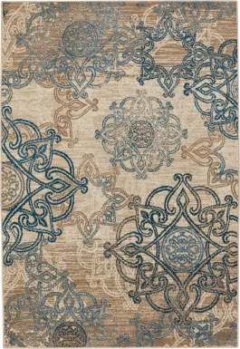 Monarch Place Blue 5'2 x 7'6 Rug