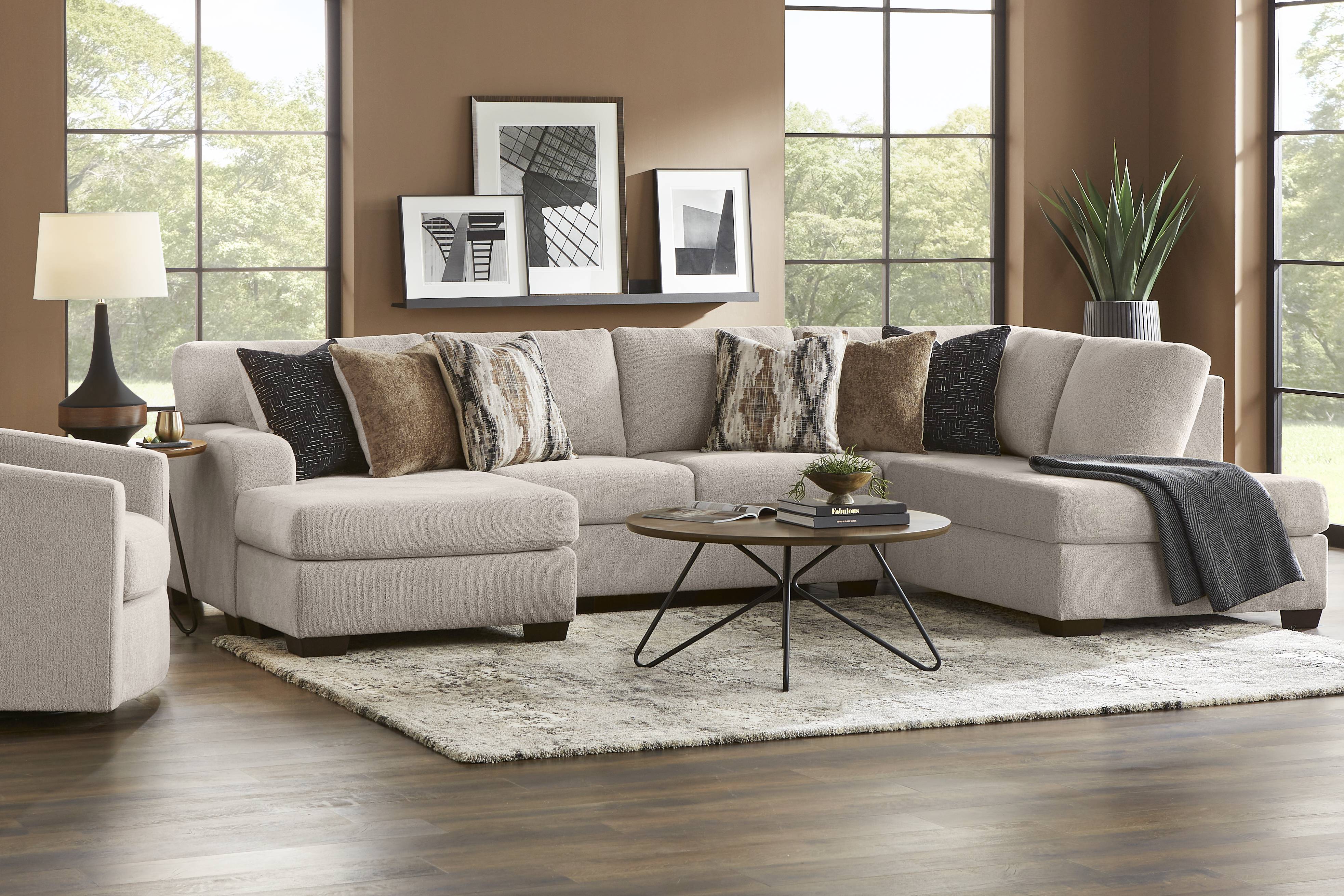 Wildwood Grove Beige 2 Pc Sectional - Thumbnail - Image 2