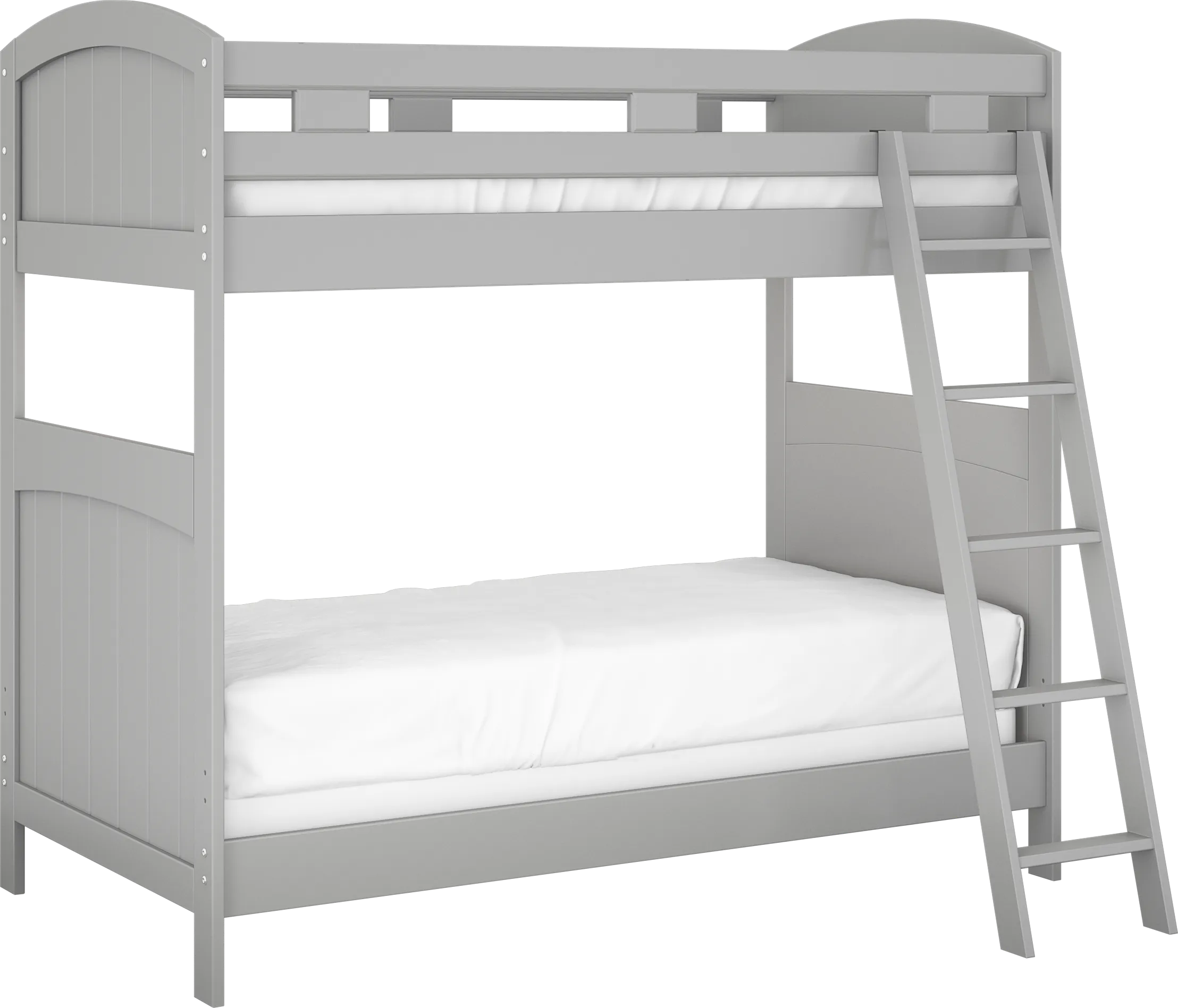 Kids Cottage Colors Gray Twin/Twin Bunk Bed - Thumbnail - Image 1