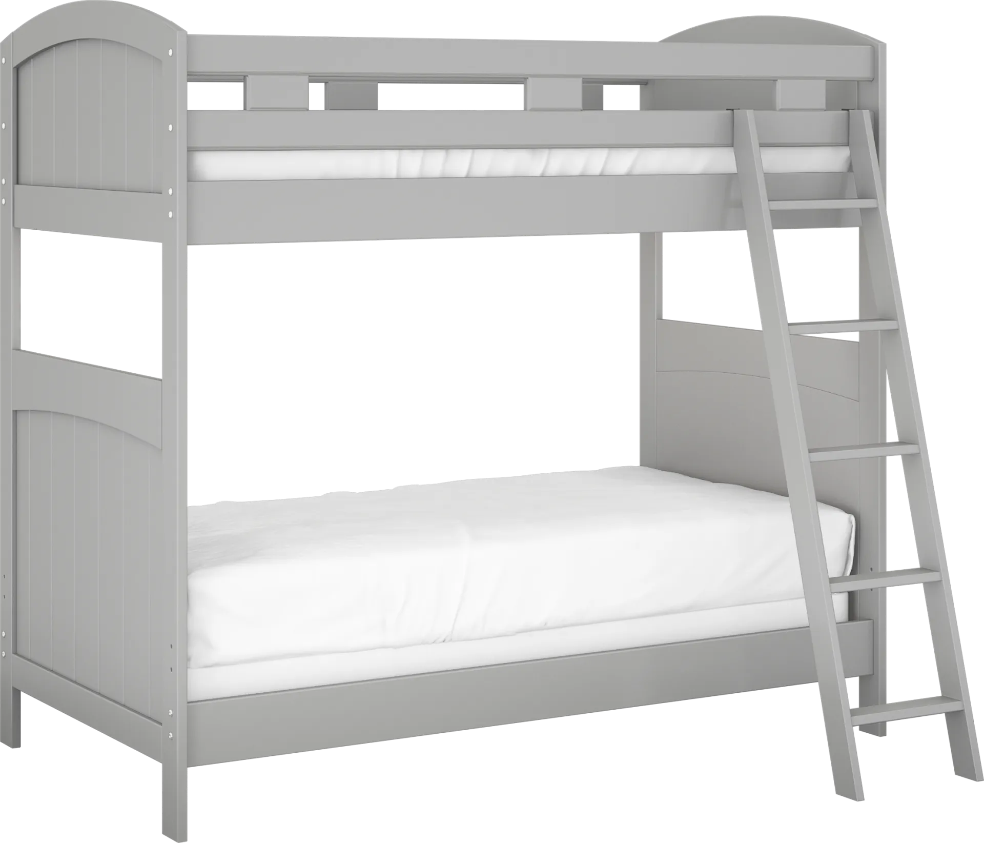 Kids Cottage Colors Gray Twin/Twin Bunk Bed - Image 1
