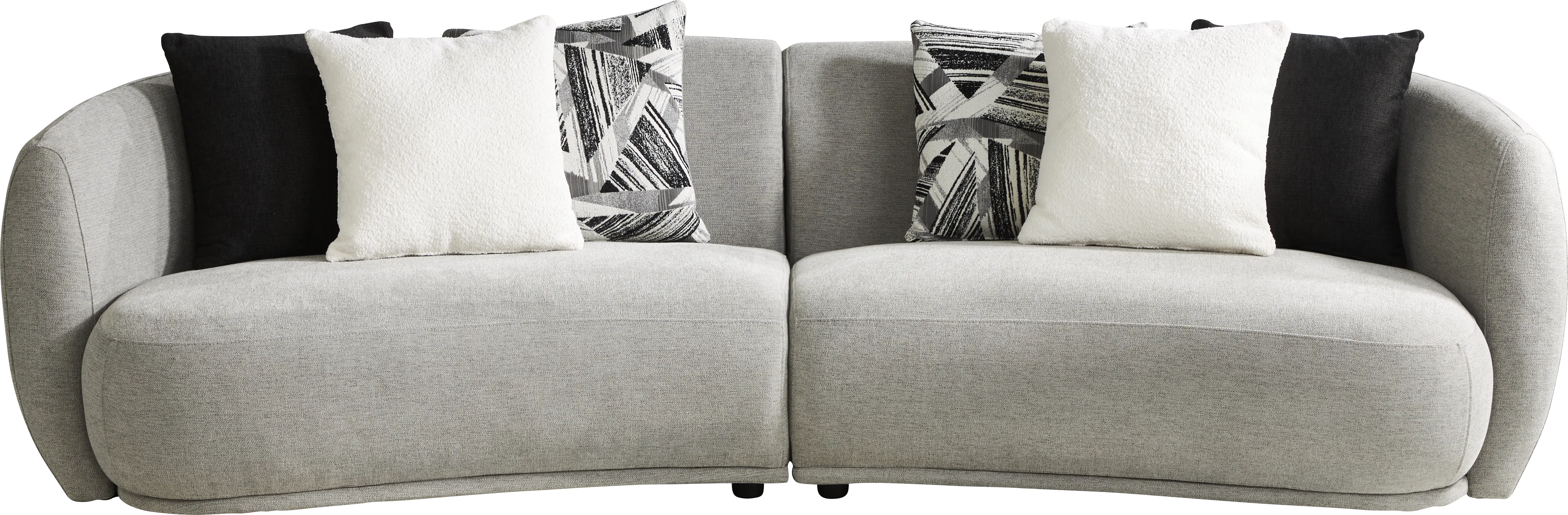 Soho Heights Gray 5 Pc Sectional Living Room - Thumbnail - Image 2