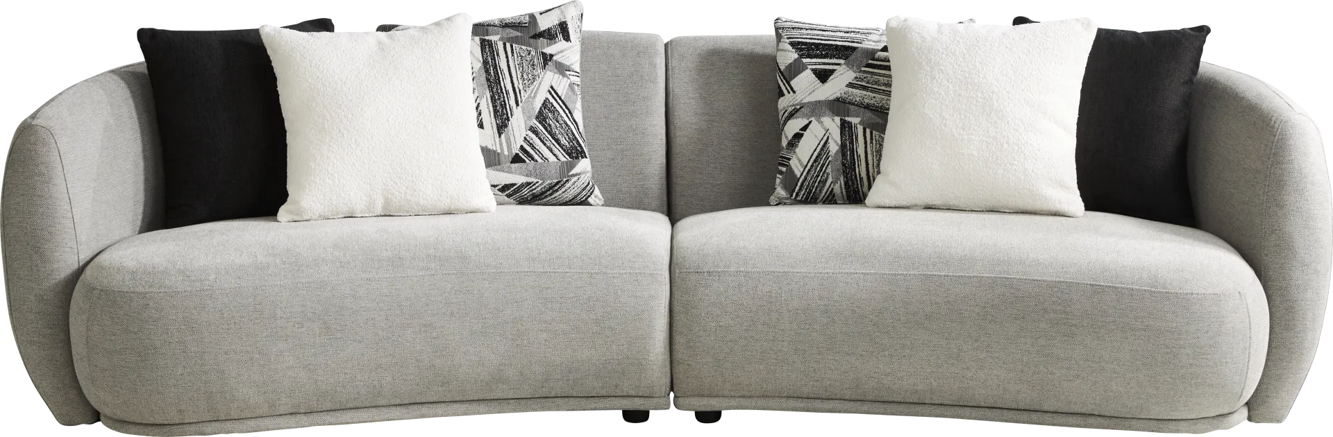 Soho Heights Gray 5 Pc Sectional Living Room - Image 2