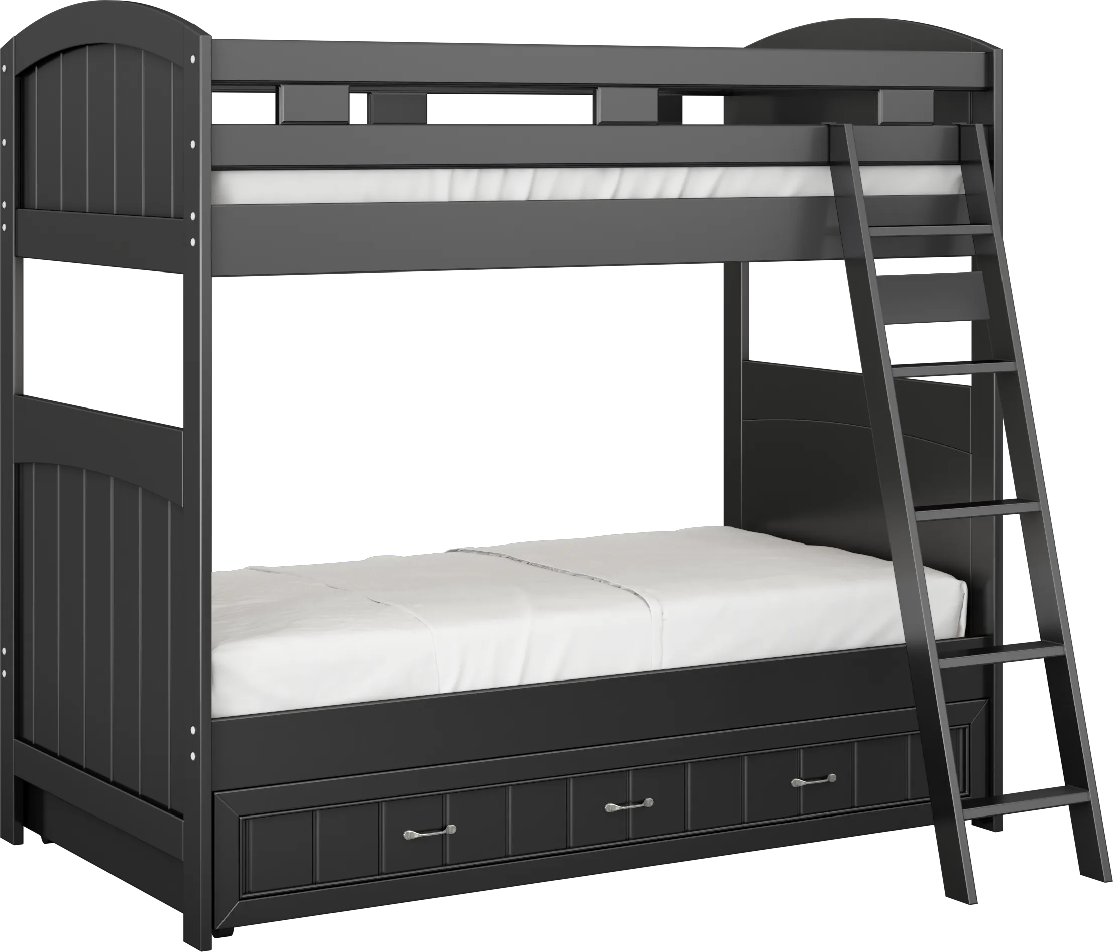 Kids Cottage Colors Black Twin/Twin Bunk Bed - Thumbnail - Image 1