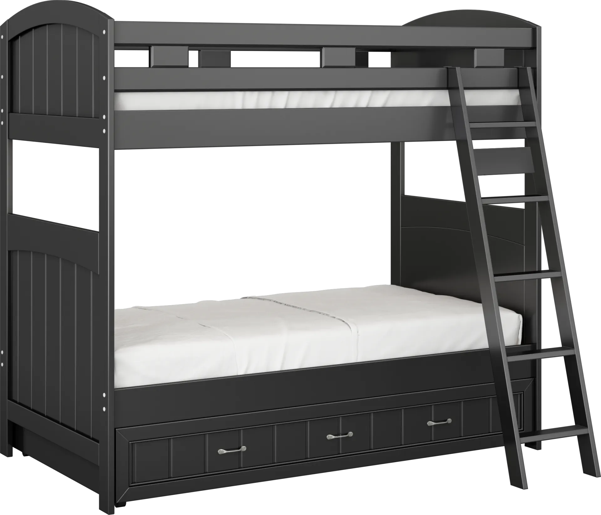 Kids Cottage Colors Black Twin/Twin Bunk Bed - Image 1