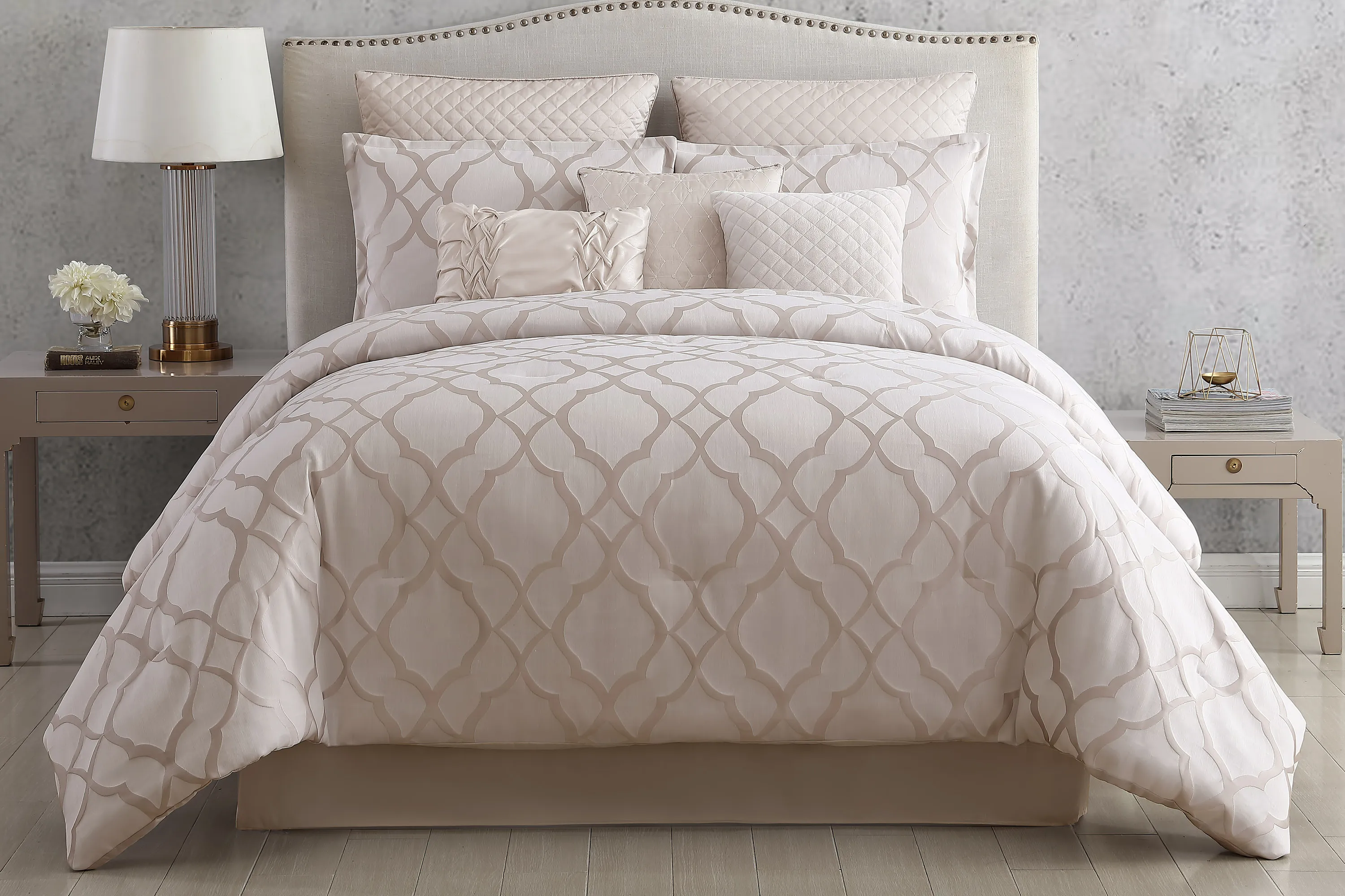 Colboum Champagne 9 Pc Queen Comforter Set - Thumbnail - Image 2