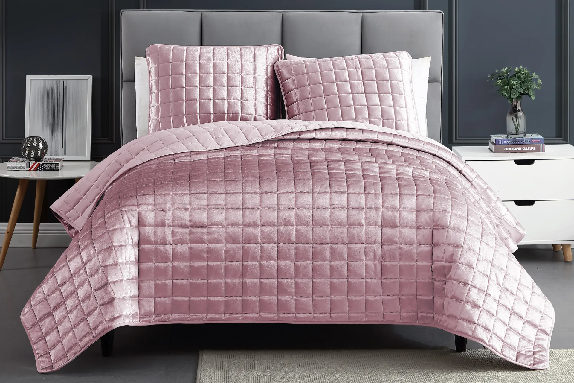 Constock Blush 3 Pc King Coverlet Set - Image 2