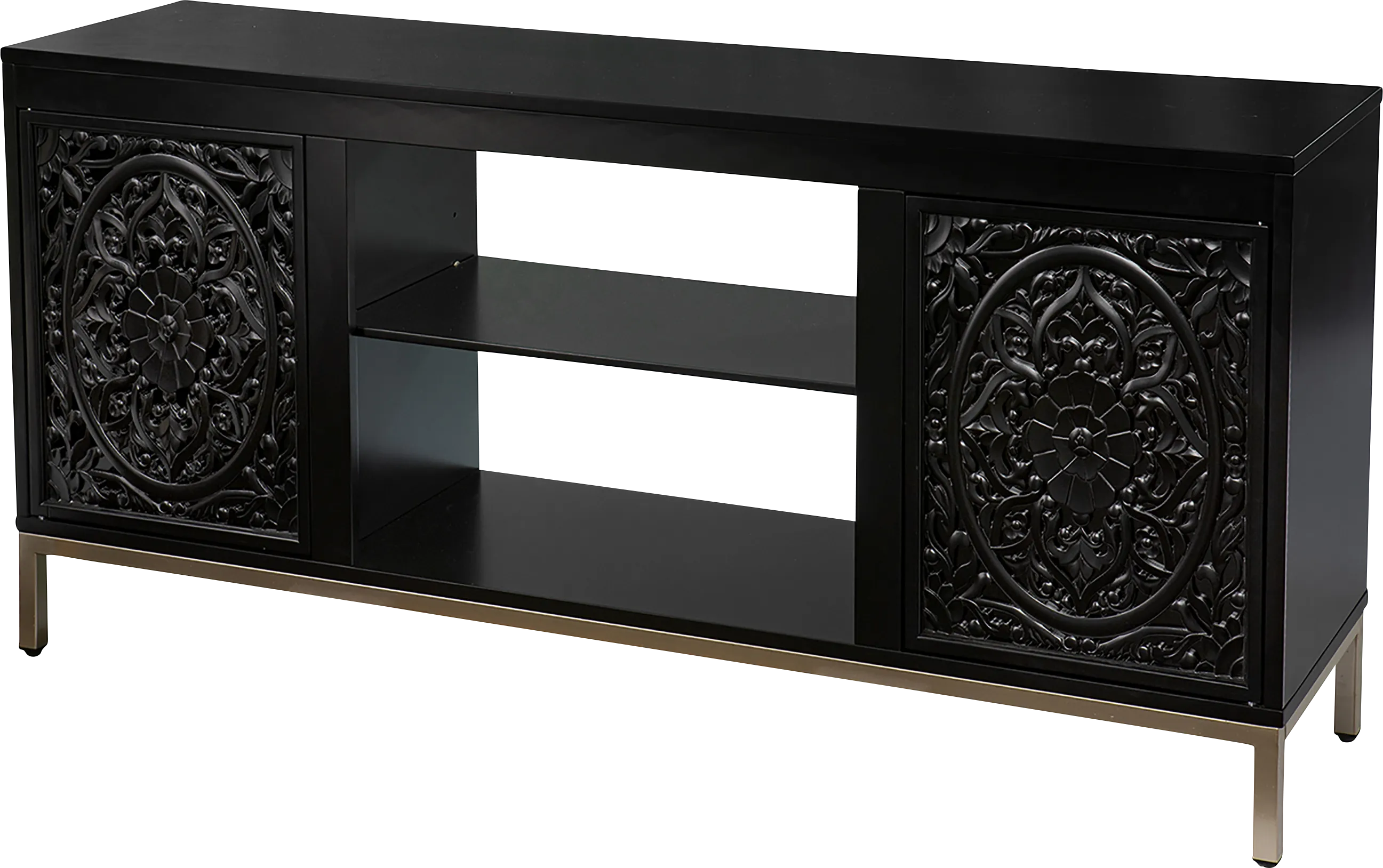 Baillon Black 58 in. Console - Thumbnail - Image 1
