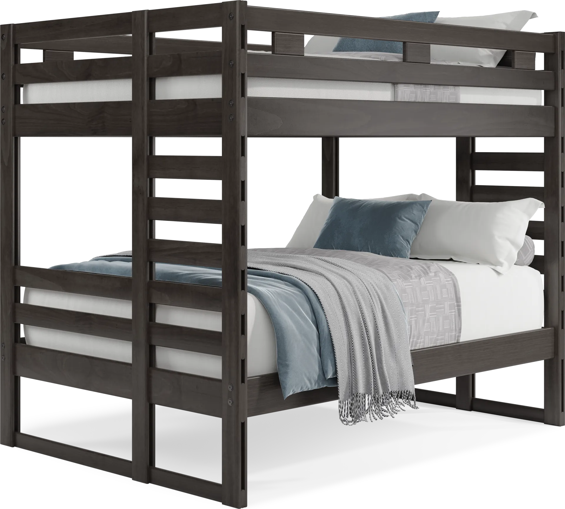 Kids Creekside 2.0 Charcoal Full/Full Bunk Bed - Image 1