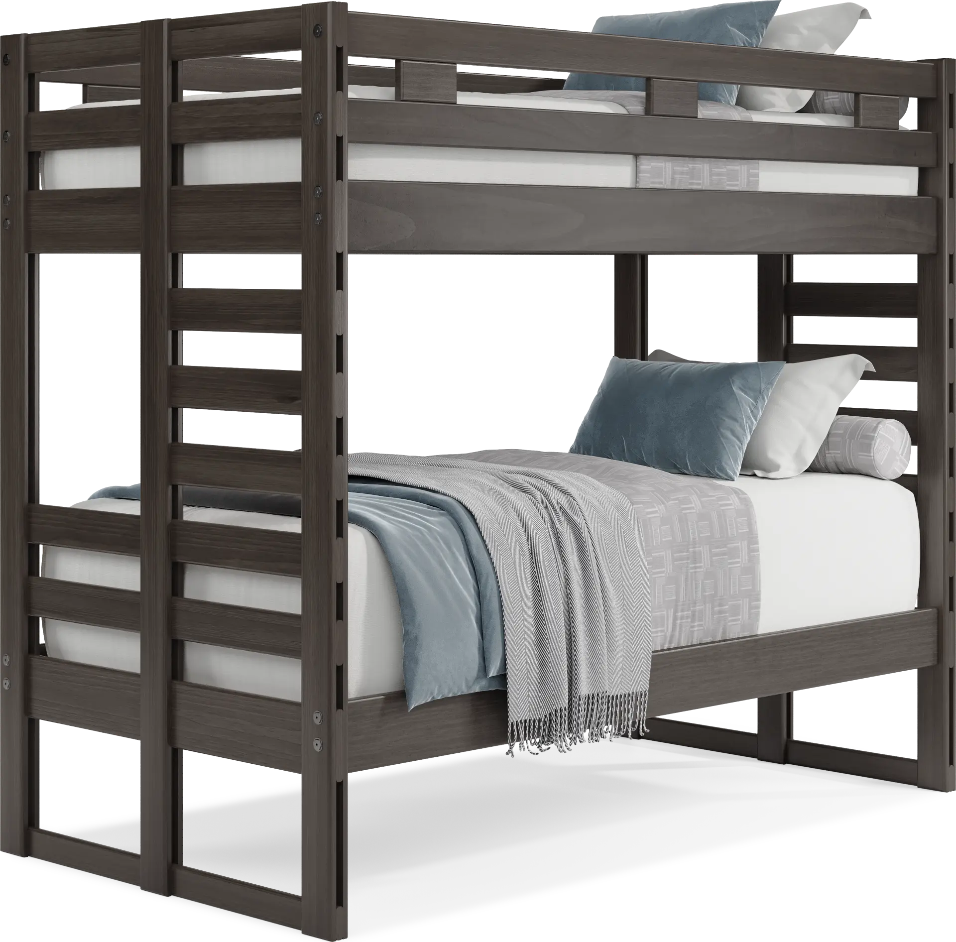 Kids Creekside 2.0 Charcoal Twin/Twin Bunk Bed