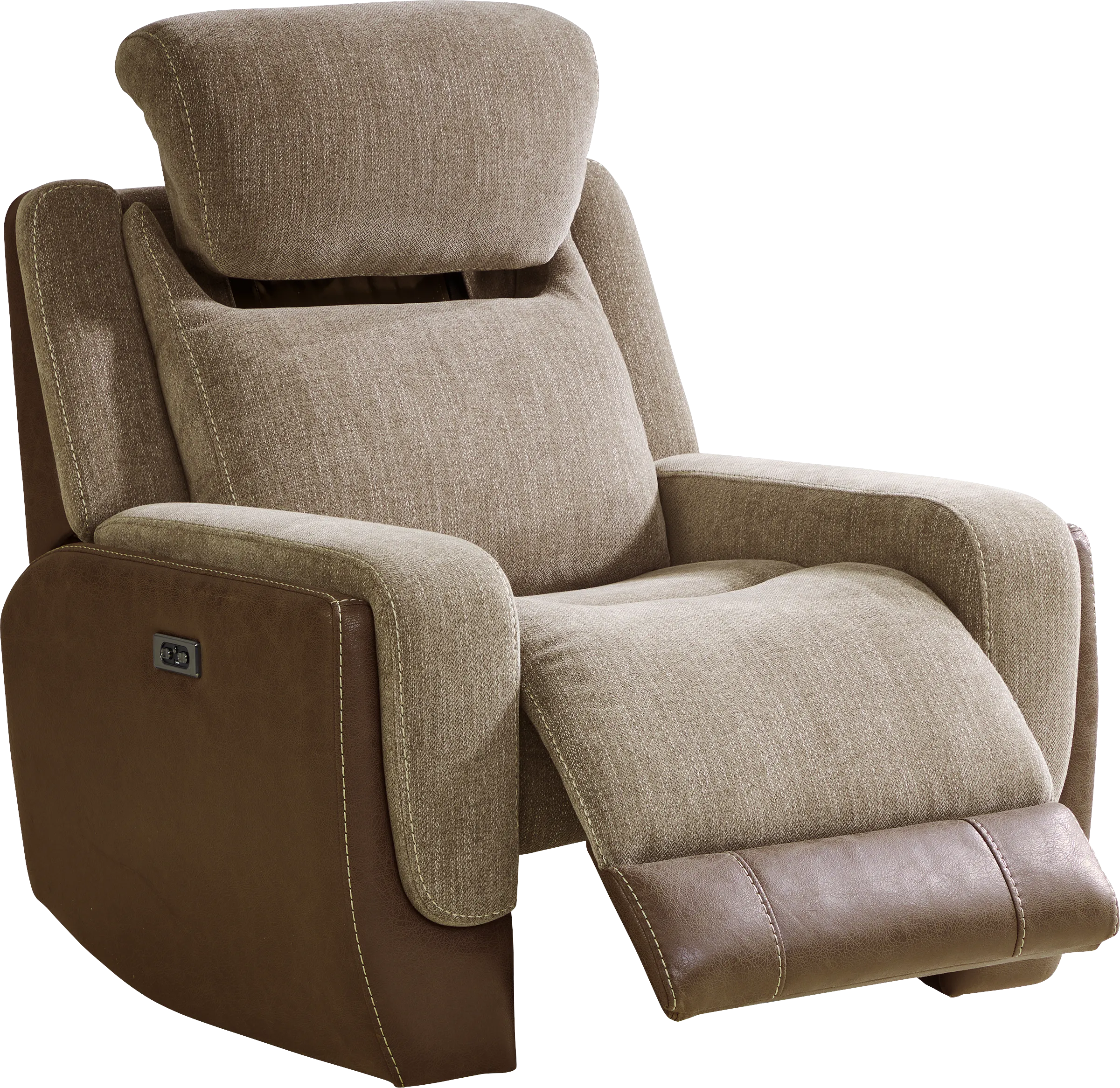 State Street Camel 3 Pc Living Room with Dual Power Reclining Sofa - Thumbnail - Image 5