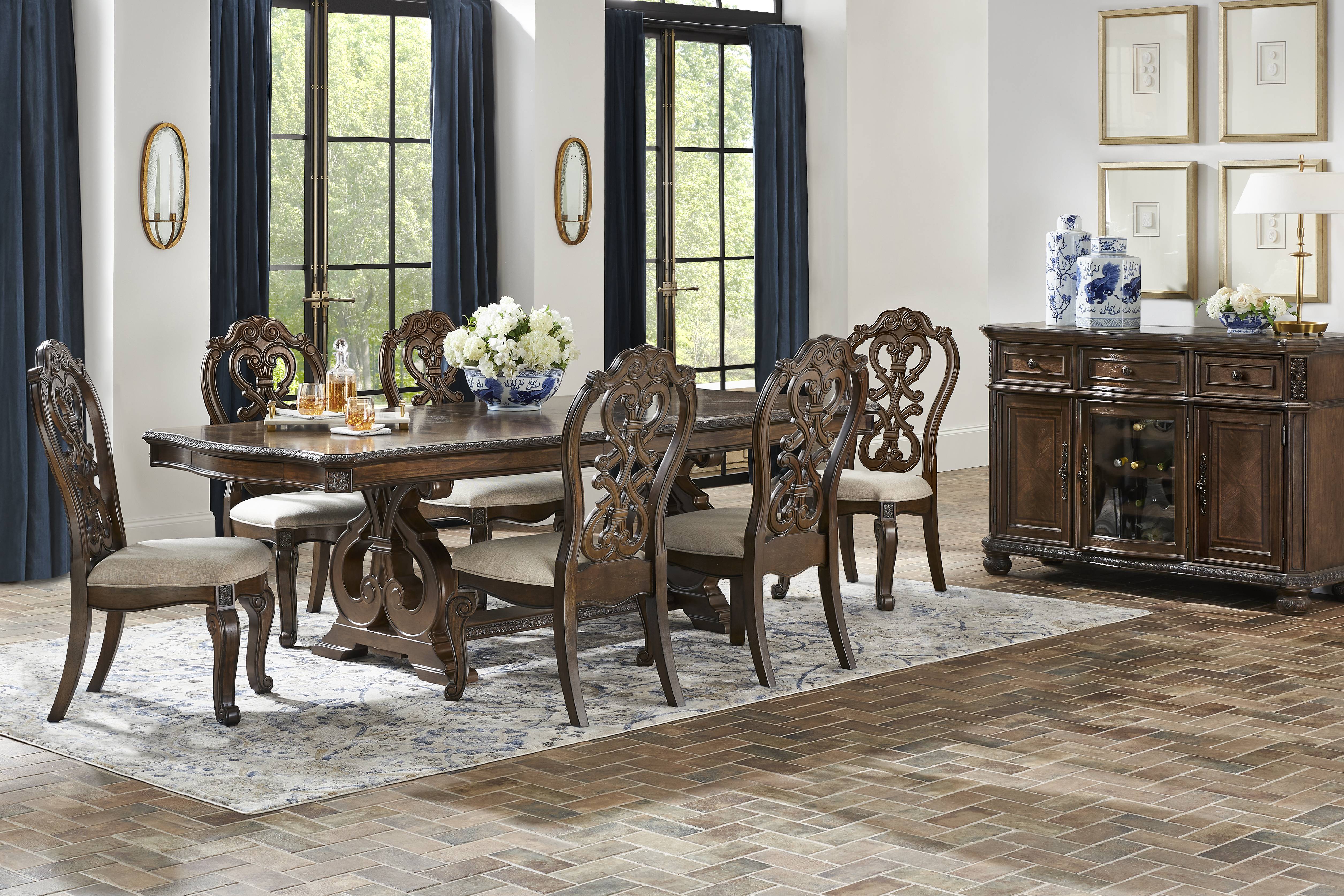 Stalton Estate Brown 7 Pc Dining Room - Thumbnail - Image 1