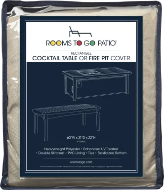 Patio Rectangle Fire Pit and Coffee Table Cover