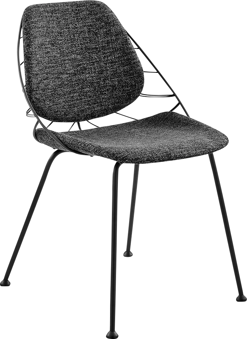 Sheffer Black Side Chair - Image 1