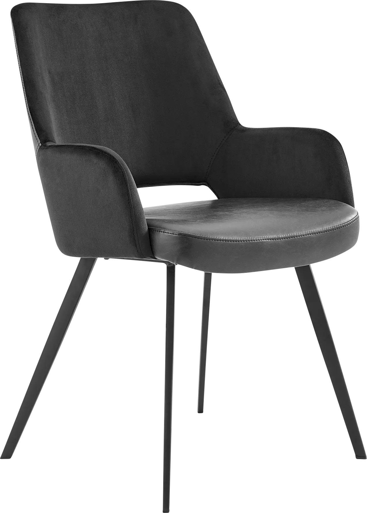 Reder Black Arm Chair - Thumbnail - Image 1