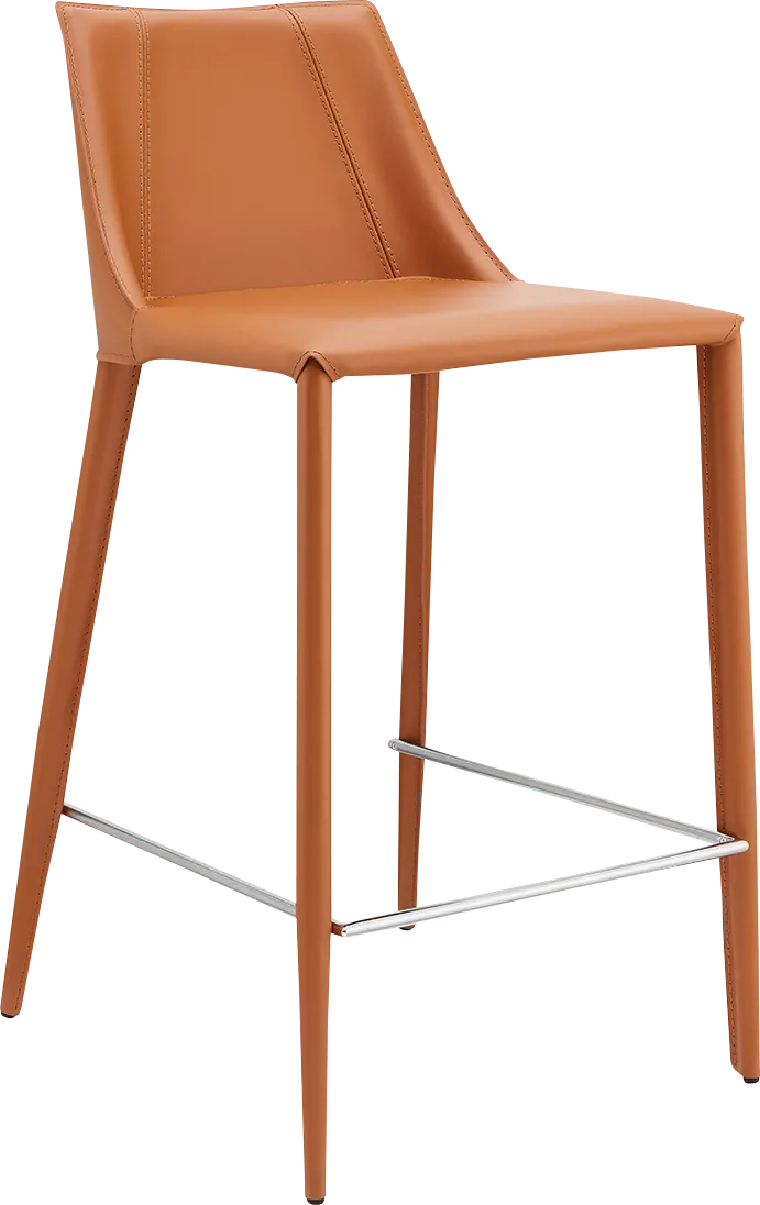 Monagin Cognac Counter Stool - Thumbnail - Image 1