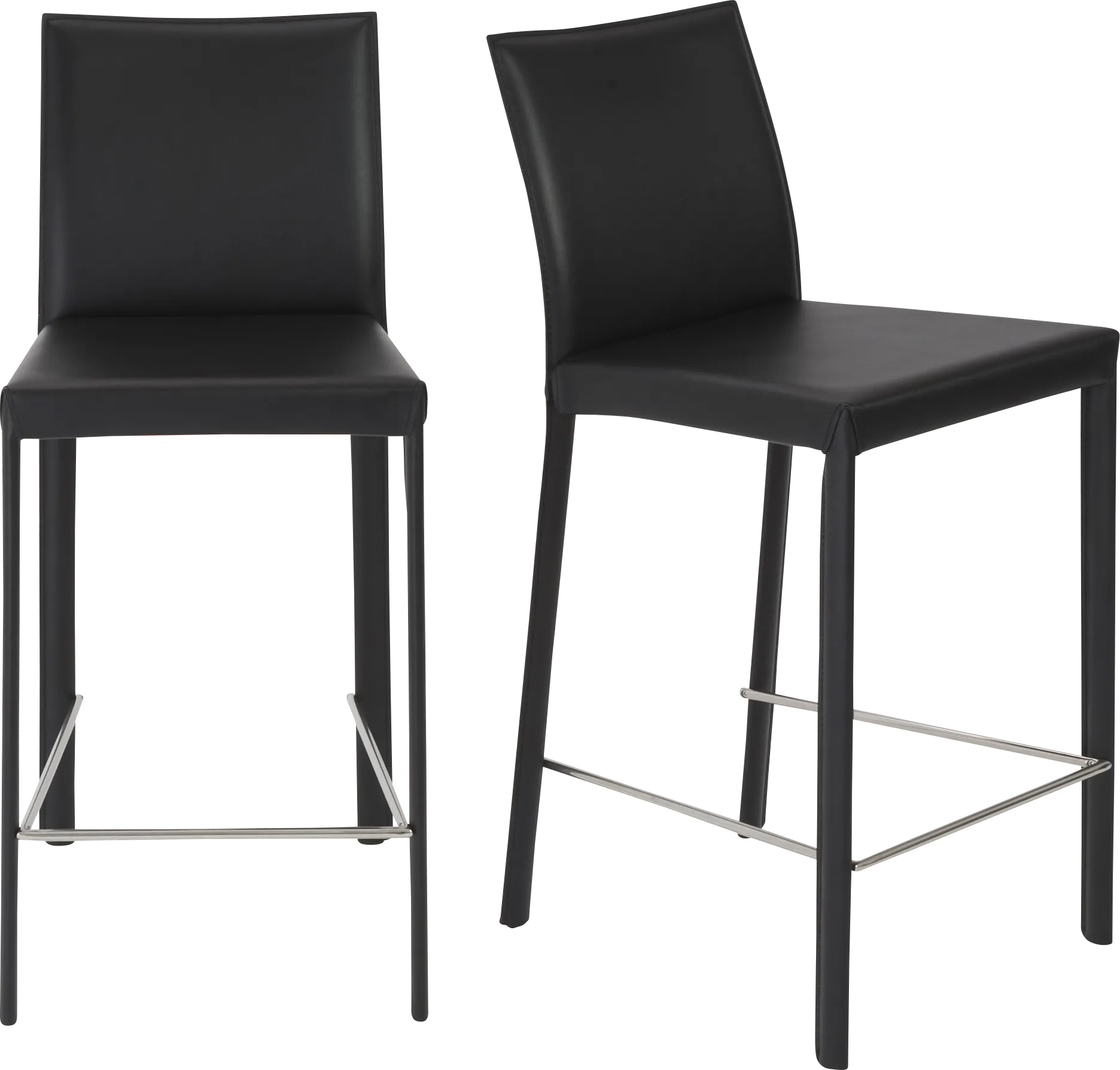 Mahlum Black Counter Stool, Set of 2 - Image 1