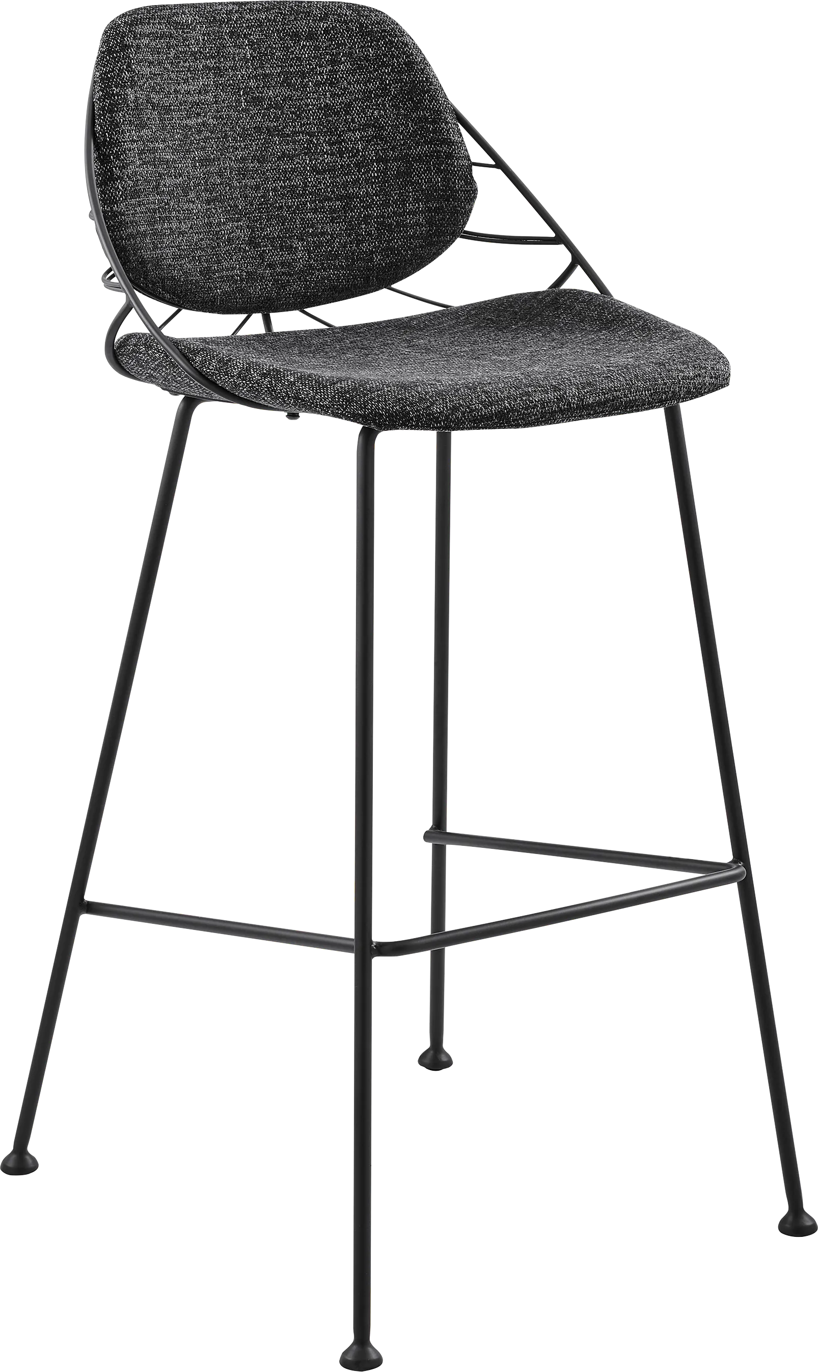 Sheffer Black Bar Stool - Image 1