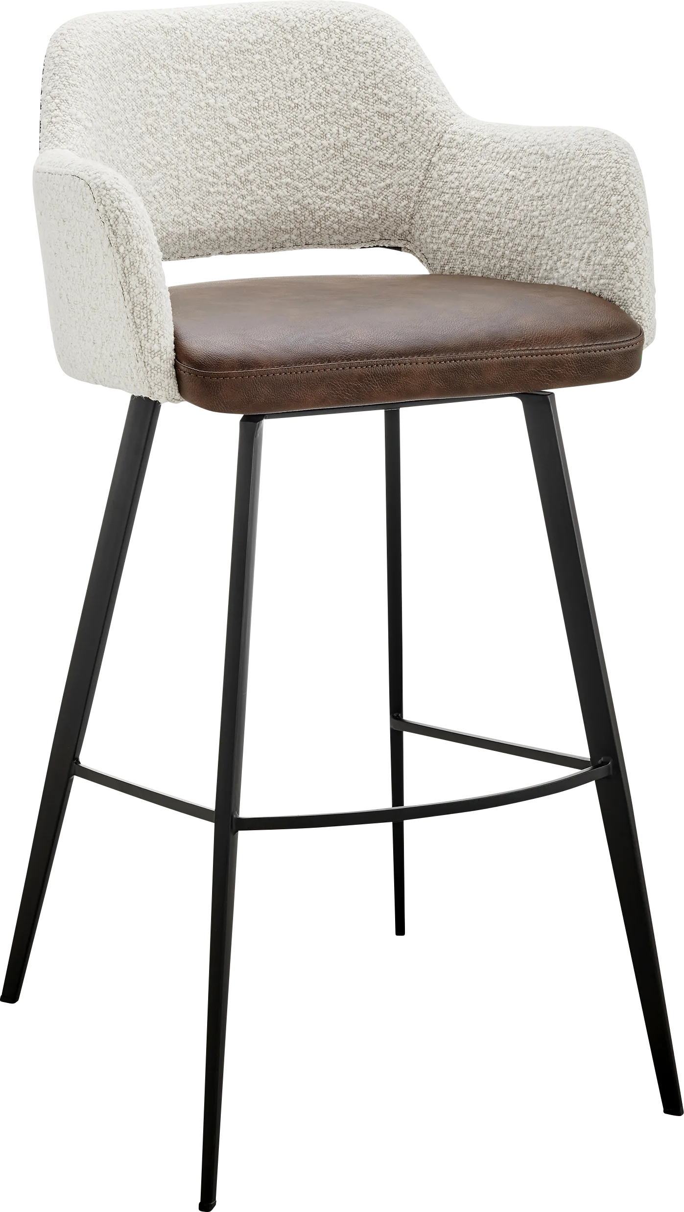 Reder Ivory Swivel Bar Stool - Image 1