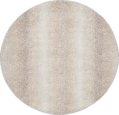 Sharease IV Tan 7'10 Round Rug
