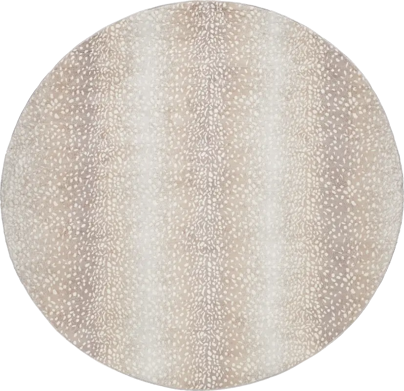 Sharease IV Tan 7'10 Round Rug
