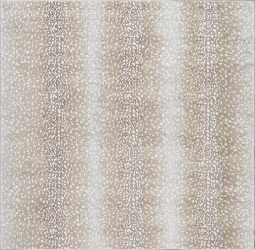 Sharease IV Tan 6'7 Square Rug