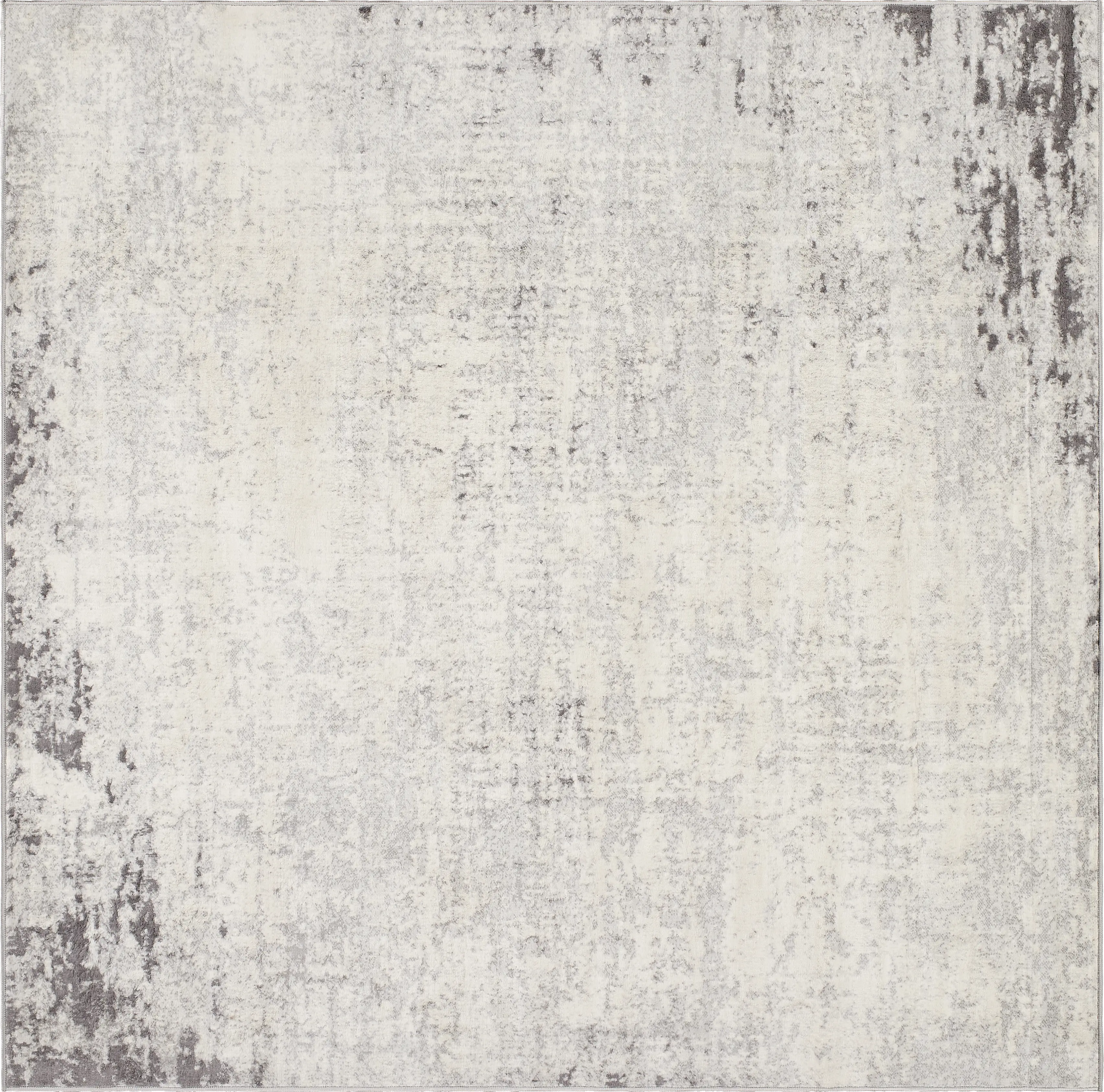 Sharease V Gray 6'7 Square Rug - Thumbnail - Image 1