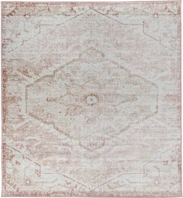 Sebrell Pink 5' Square Rug