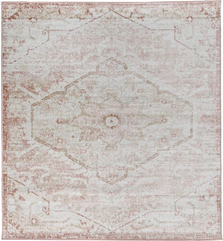 Sebrell Pink 5' Square Rug