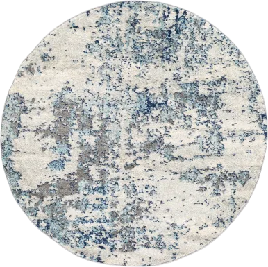 Saltwood I Blue 5'3 Round Rug