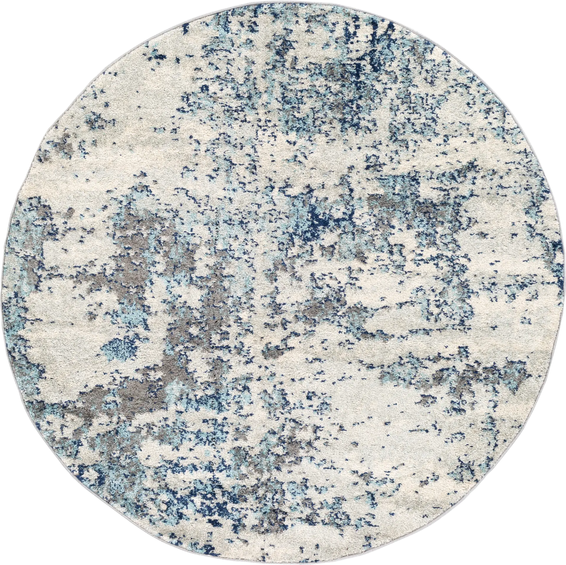 Saltwood I Blue 5'3 Round Rug
