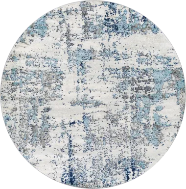 Saltwood I Blue 7'10 Round Rug