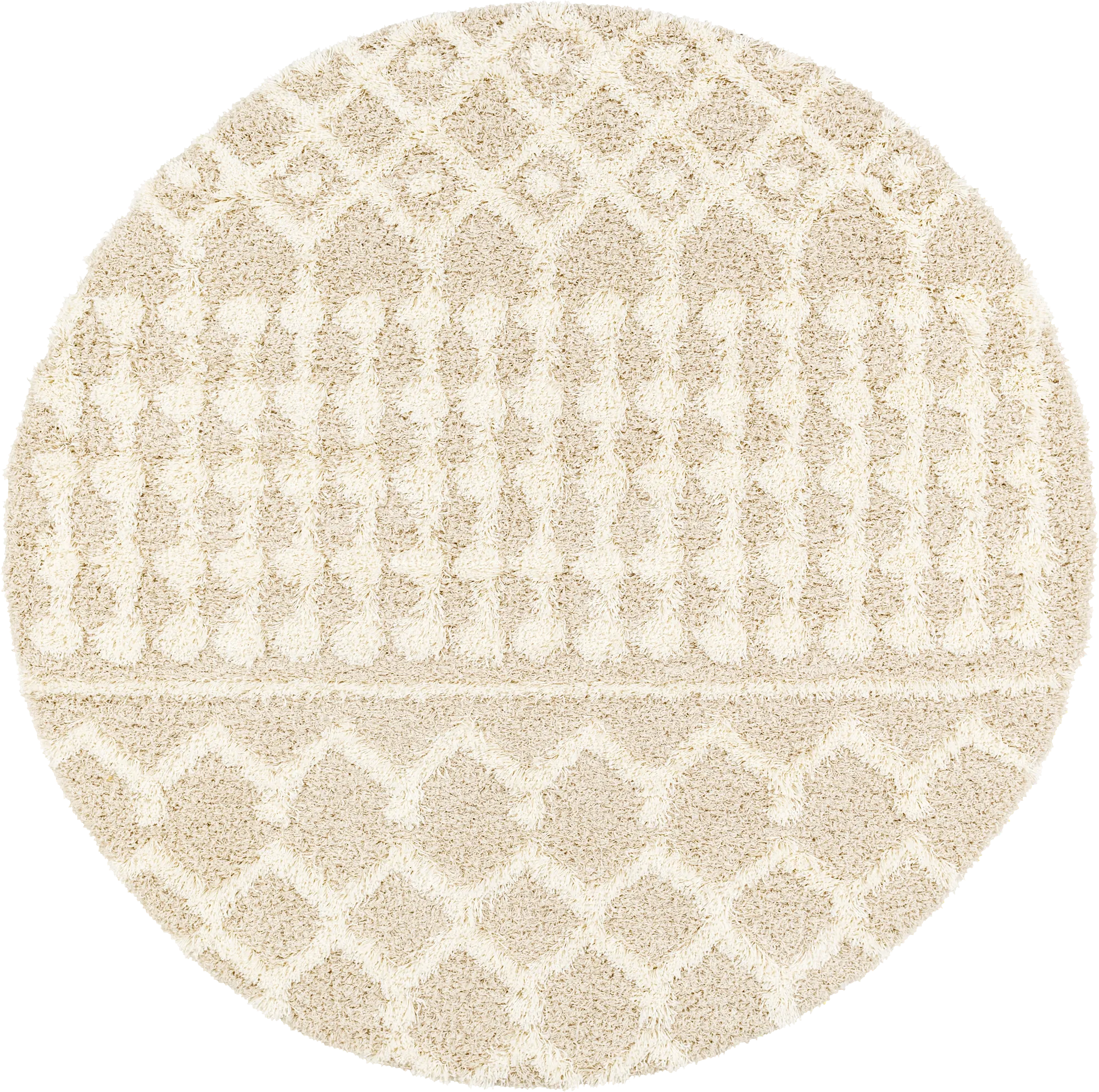 Rehder I Cream 6'7 Round Rug - Thumbnail - Image 1