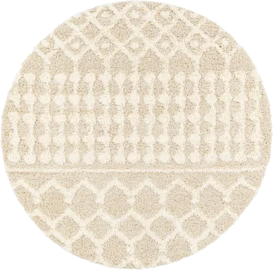 Rehder I Cream 6'7 Round Rug