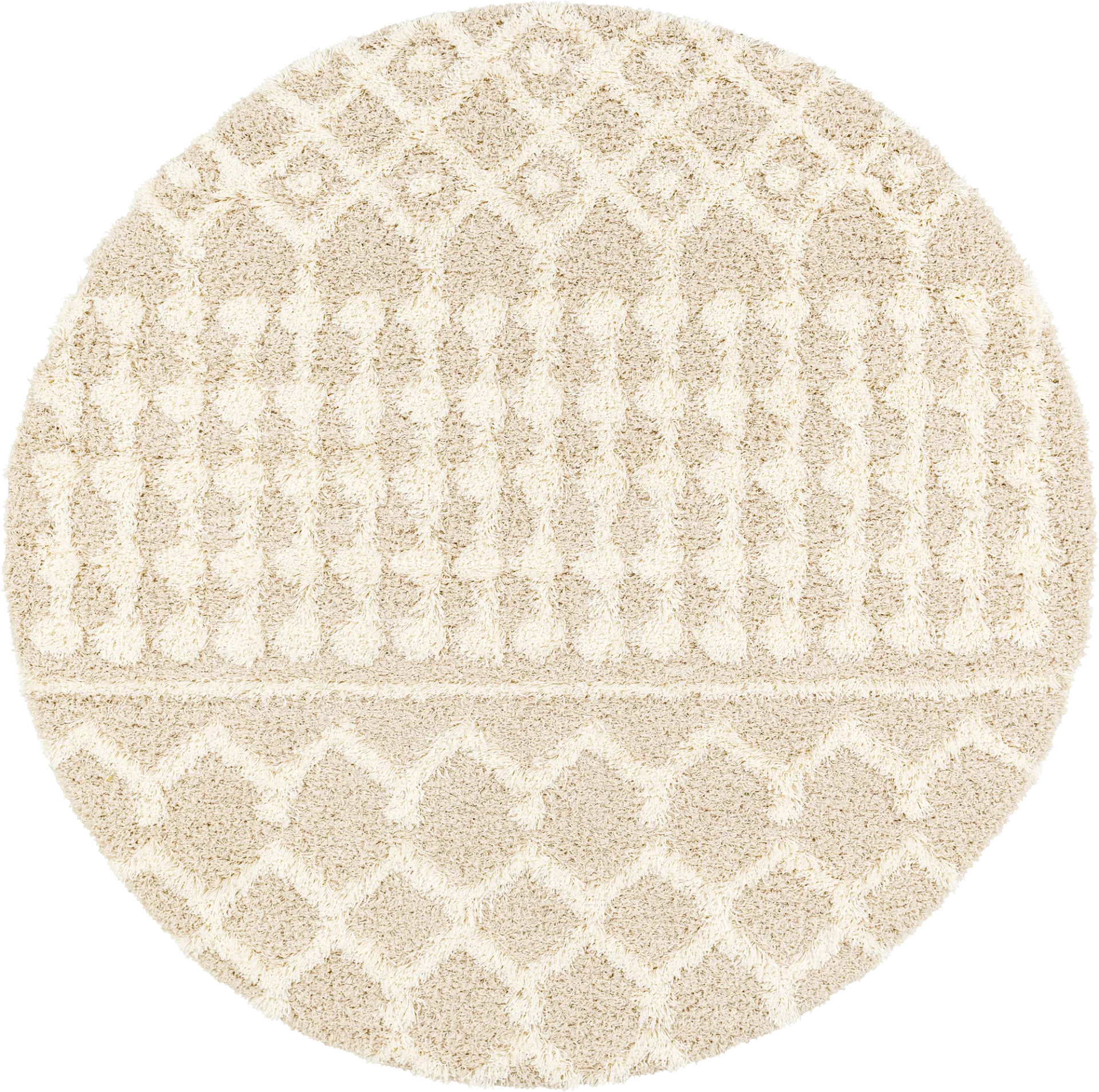 Rehder I Cream 6'7 Round Rug - Image 1