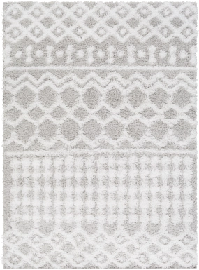 Rehder II White 5'3 x 7'3 Rug
