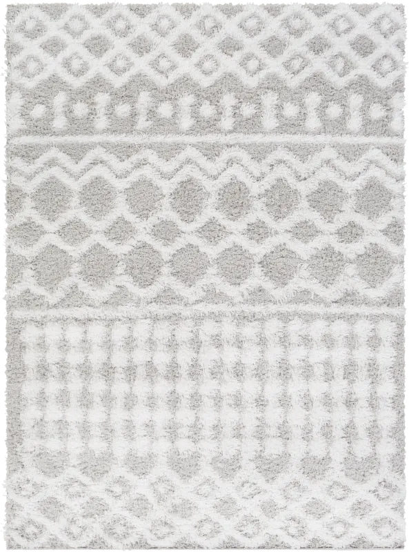 Rehder II White 5'3 x 7'3 Rug
