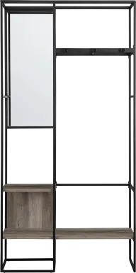 Woodknoll Gray Hall Tree