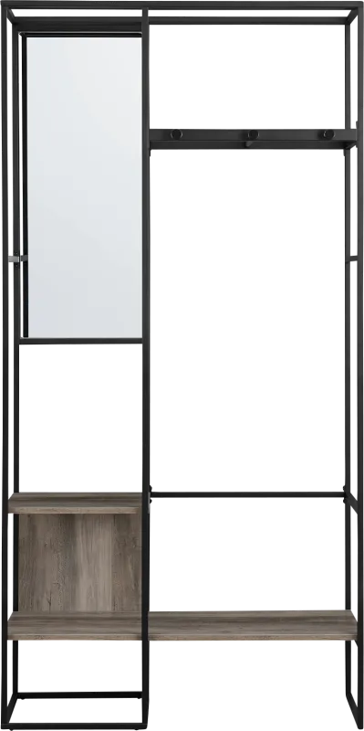 Woodknoll Gray Hall Tree