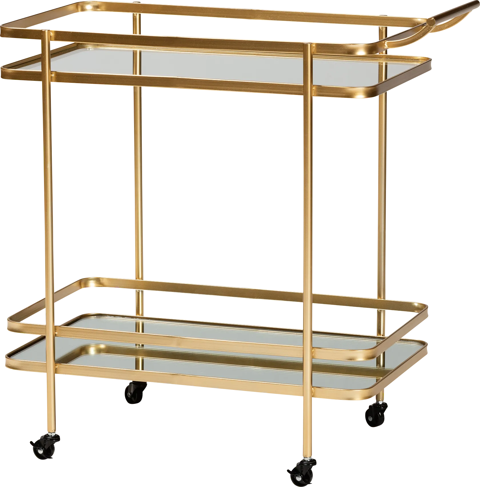 Coveview Yellow Bar Cart - Thumbnail - Image 1
